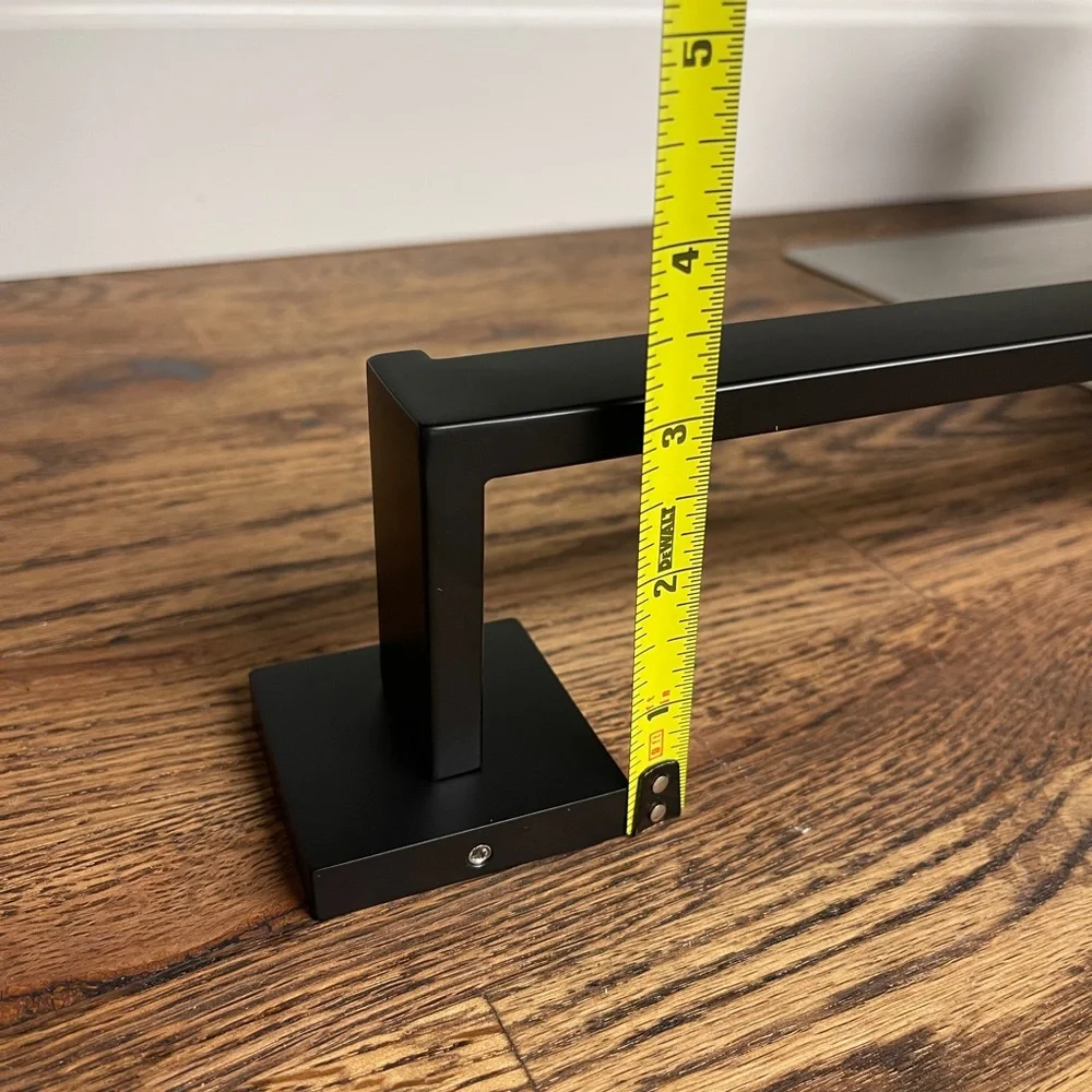 Velimax Black Metal Towel Bar Set